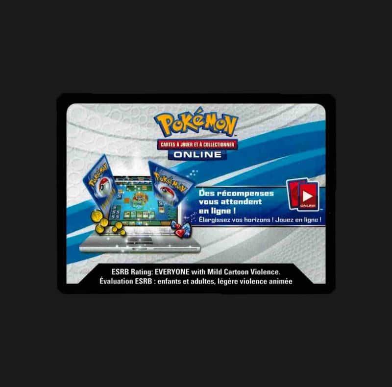 Cartes codes JCC Pokémon online
