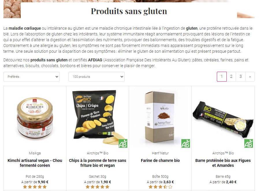 Produits sans gluten BienManger.com