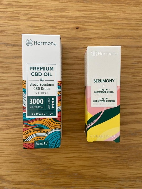 Test produits huils Harmony CBD